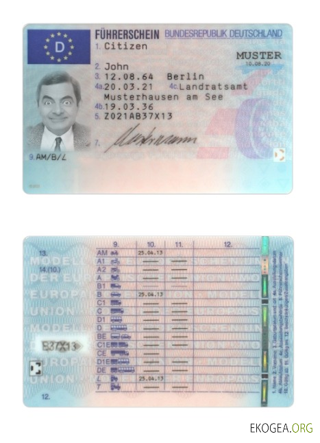 Germany driving license 2021 present